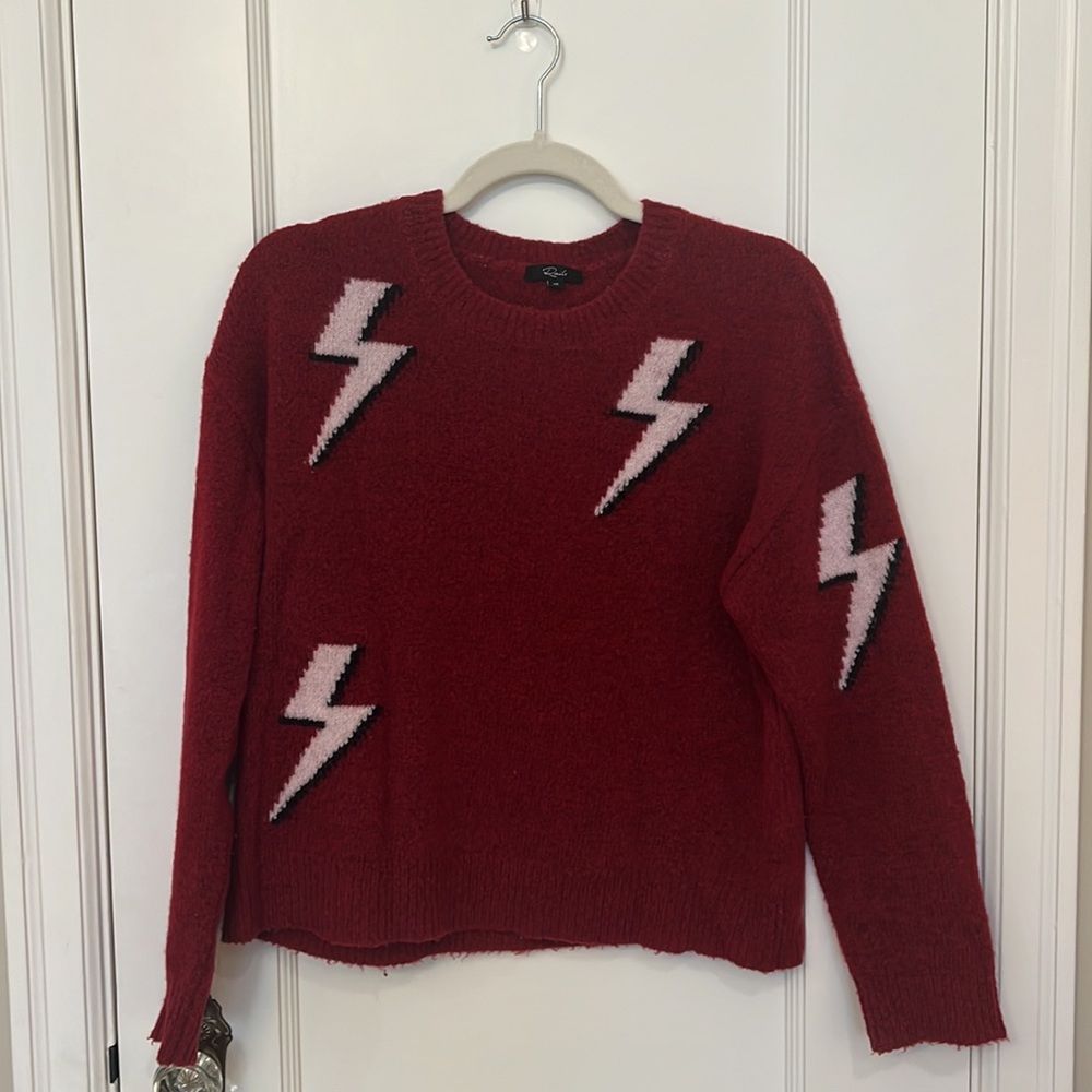 Rails Lightning Bolt Sweater Red (Xs) - image 2